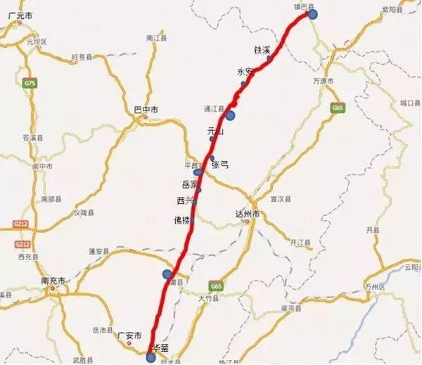 巴中至川陕界高速公路是《四川省高速公路网规划》中成都引入线
